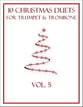 10 Christmas Duets for Trumpet and Trombone (Vol. 5) P.O.D. cover